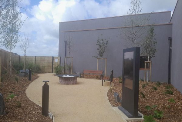 Jardin du crématorium du Talou qui ouvrira mi-juin près de Dieppe